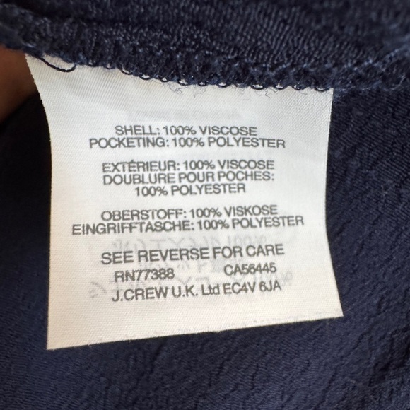 J.Crew Navy Easy Tunic Dress, Size M - Picture 9 of 9
